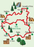 Cartina del percorso
